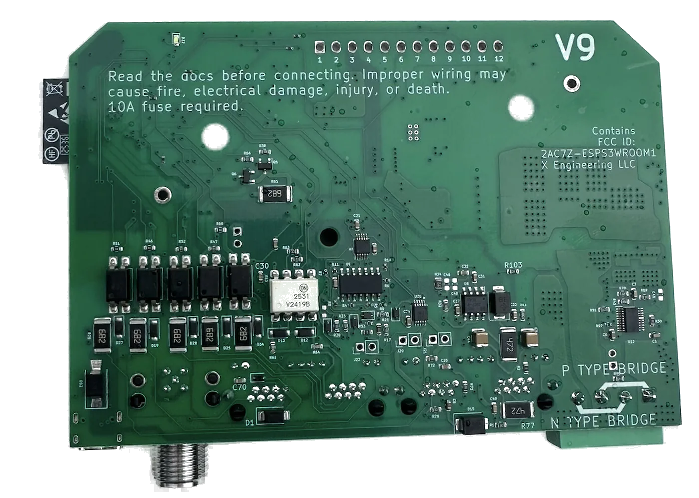 Xregulator PCB — solder side