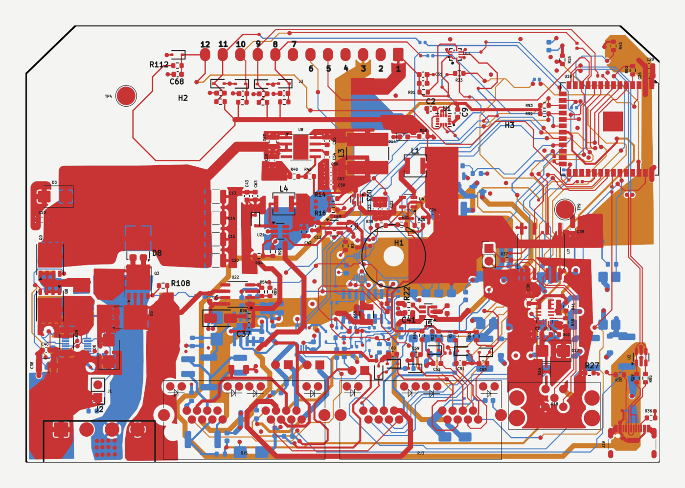 KiCad PCB layout (source design)