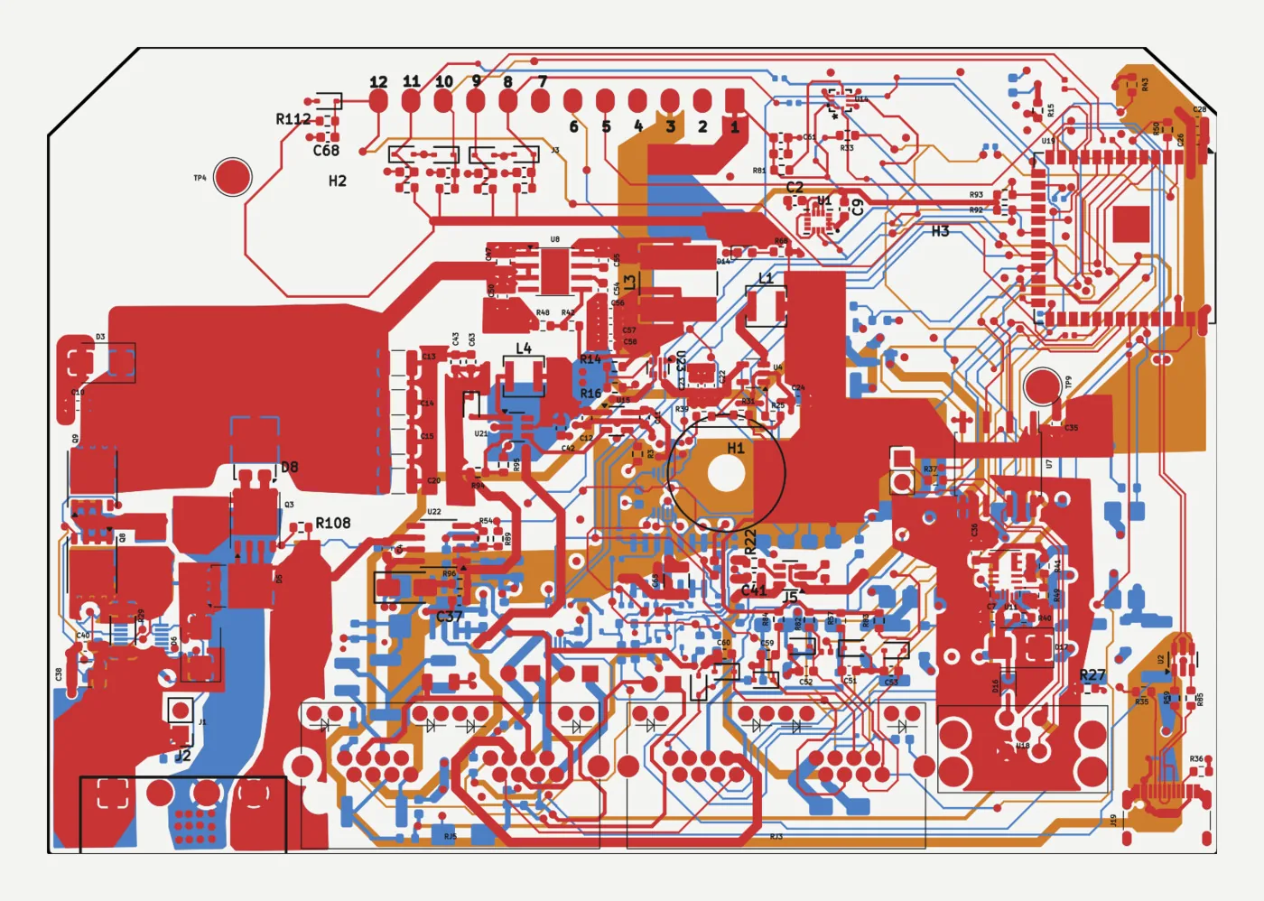 KiCad PCB layout (source design)