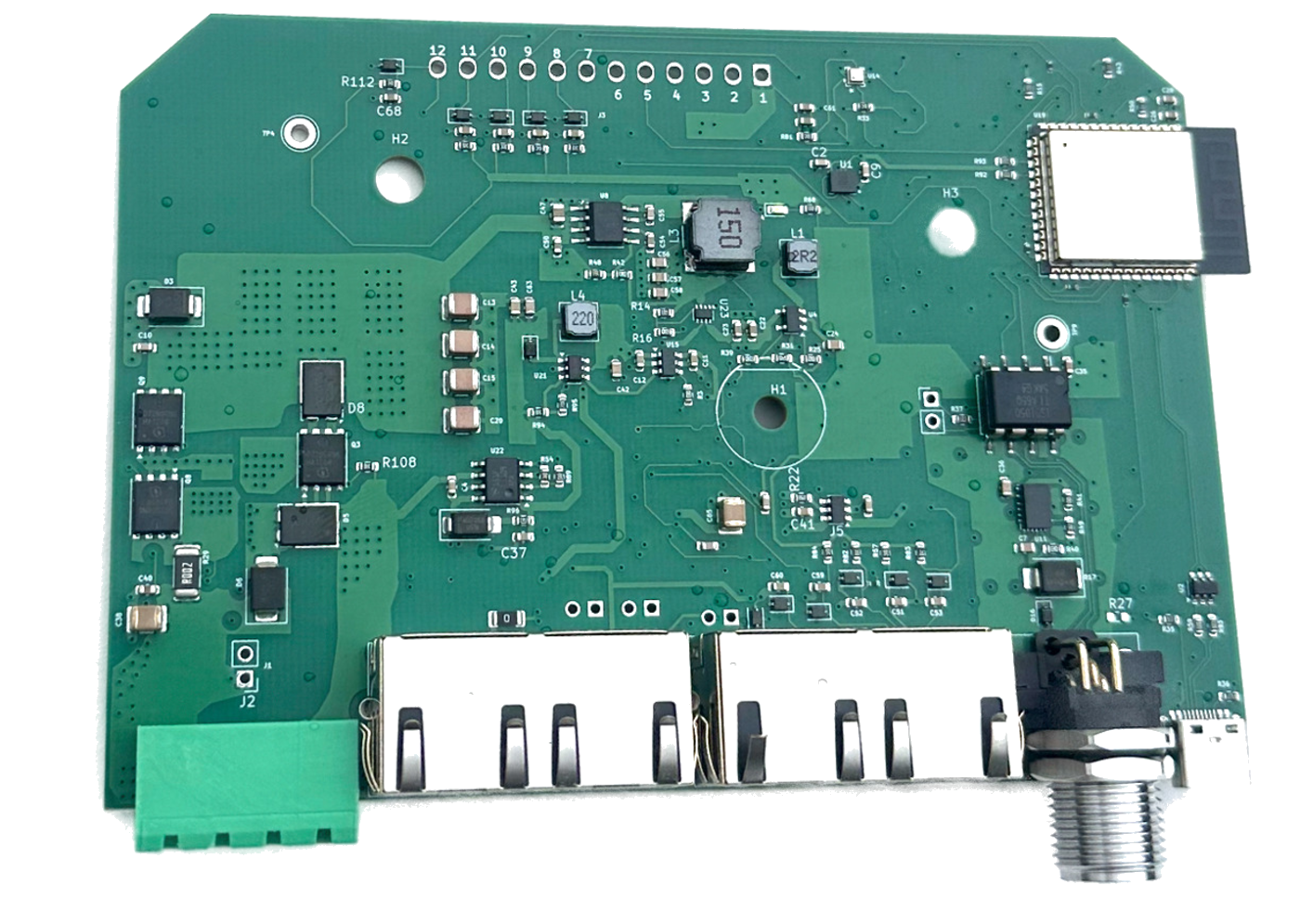 X Engineering regulator PCB — component side
